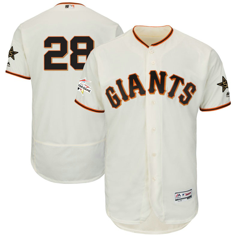 San Francisco Giants Buster Posey #28 Cream 2017 All-Star Flex Base Jersey