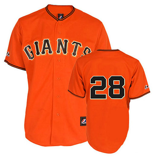 San Francisco Giants #28 Buster Posey Orange Jersey San Francisco Giants #28 Buster Posey Orange Jersey
