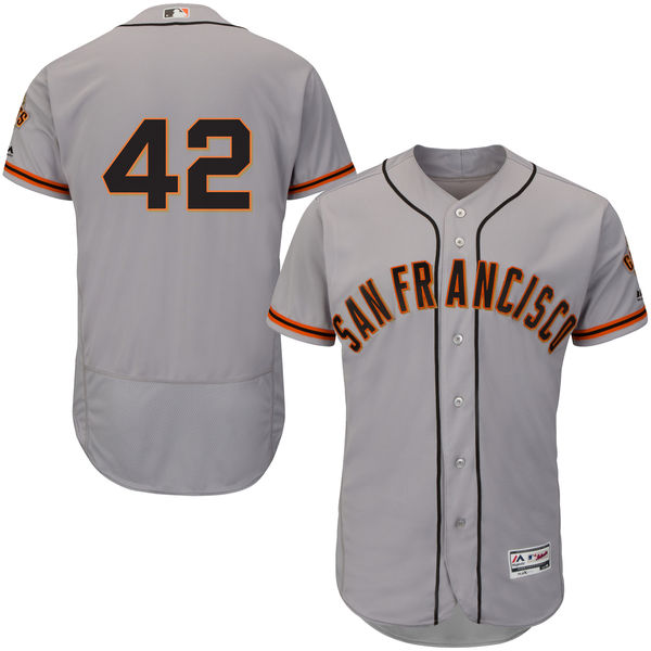 San Francisco Giants Jackie Robinson #42 Grey Authentic Collection Flexbase Jersey San Francisco Giants Jackie Robinson #42 Grey Authentic Collection Flexbase Jersey