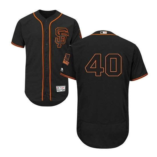 San Francisco Giants Madison Bumgarner #40 Black Authentic Collection Flexbase Jersey San Francisco Giants Madison Bumgarner #40 Black Authentic Collection Flexbase Jersey
