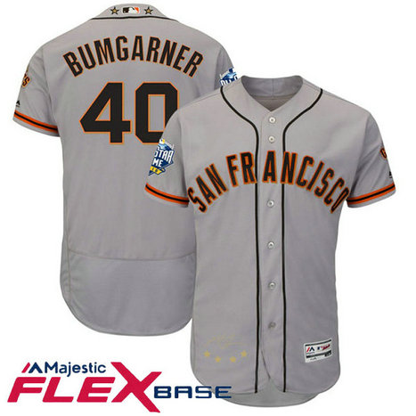 San Francisco Giants Madison Bumgarner #40 Grey 2016 All-Star Game Signature Flex Base Jersey San Francisco Giants Madison Bumgarner #40 Grey 2016 All-Star Game Signature Flex Base Jersey