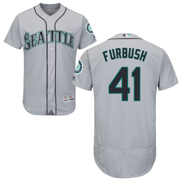 Seattle Mariners Charlie Furbush #41 Grey Authentic Collection Flexbase Jersey Seattle Mariners Charlie Furbush #41 Grey Authentic Collection Flexbase Jersey