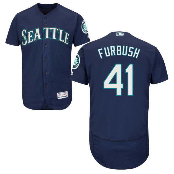 Seattle Mariners Charlie Furbush #41 Navy Authentic Collection Flexbase Jersey Seattle Mariners Charlie Furbush #41 Navy Authentic Collection Flexbase Jersey