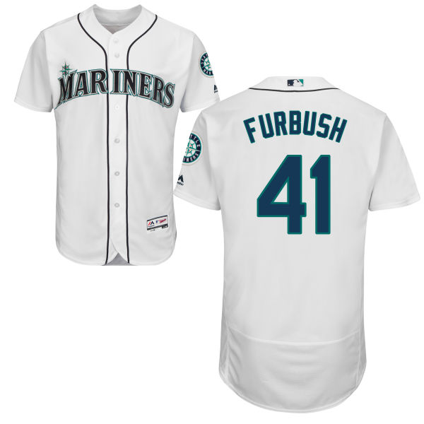 Seattle Mariners Charlie Furbush #41 White Authentic Collection Flexbase Jersey Seattle Mariners Charlie Furbush #41 White Authentic Collection Flexbase Jersey