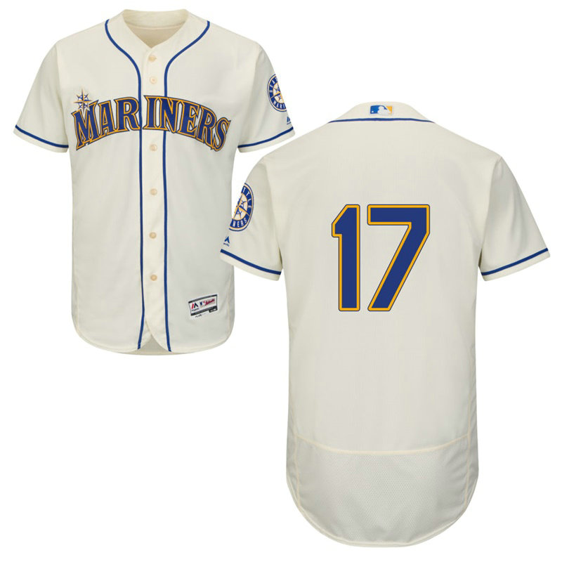 Seattle Mariners Mitch Haniger #17 Cream Alternate Flex Base Jersey Seattle Mariners Mitch Haniger #17 Cream Alternate Flex Base Jersey