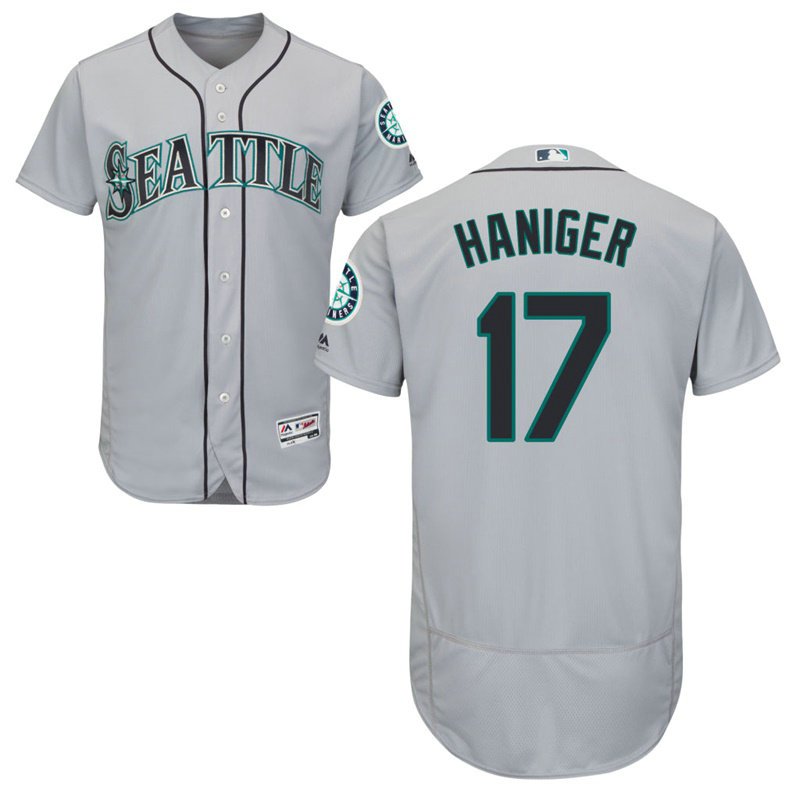 Seattle Mariners Mitch Haniger #17 Grey Road Flex Base Jersey Seattle Mariners Mitch Haniger #17 Grey Road Flex Base Jersey