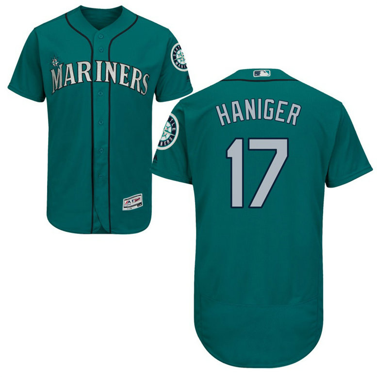 Seattle Mariners Mitch Haniger #17 Green Alternate Flex Base Jersey Seattle Mariners Mitch Haniger #17 Green Alternate Flex Base Jersey