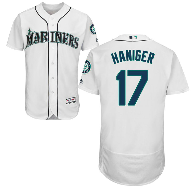 Seattle Mariners Mitch Haniger #17 White Home Flex Base Jersey Seattle Mariners Mitch Haniger #17 White Home Flex Base Jersey
