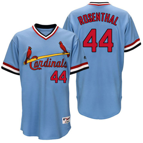 St. Louis Cardinals Trevor Rosenthal #44 Light Blue Authentic Turn Back the Clock Jersey St. Louis Cardinals Trevor Rosenthal #44 Light Blue Authentic Turn Back the Clock Jersey