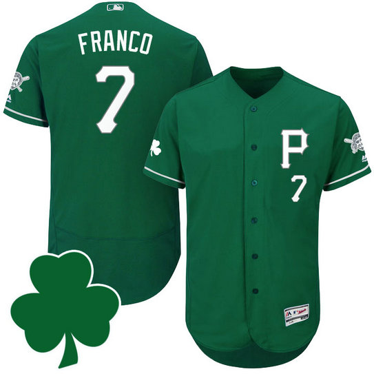 Pittsburgh Pirates #7 Maikel Franco St. Patricks Day Green Celtic Flexbase Authentic Collection Jersey Pittsburgh Pirates #7 Maikel Franco St. Patricks Day Green Celtic Flexbase Authentic Collection Jersey