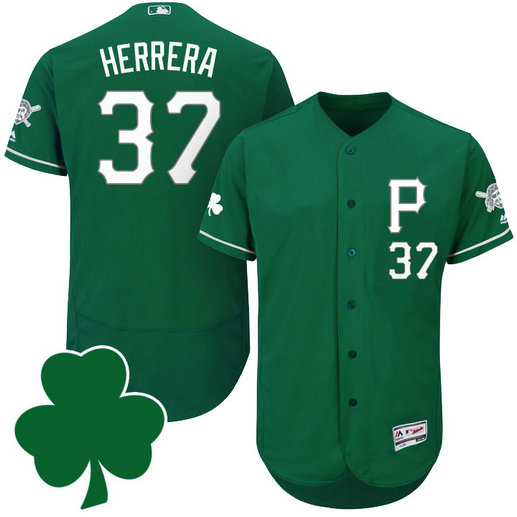 Pittsburgh Pirates #37 Odubel Herrera St. Patricks Day Green Celtic Flexbase Authentic Collection Jersey Pittsburgh Pirates #37 Odubel Herrera St. Patricks Day Green Celtic Flexbase Authentic Collection Jersey