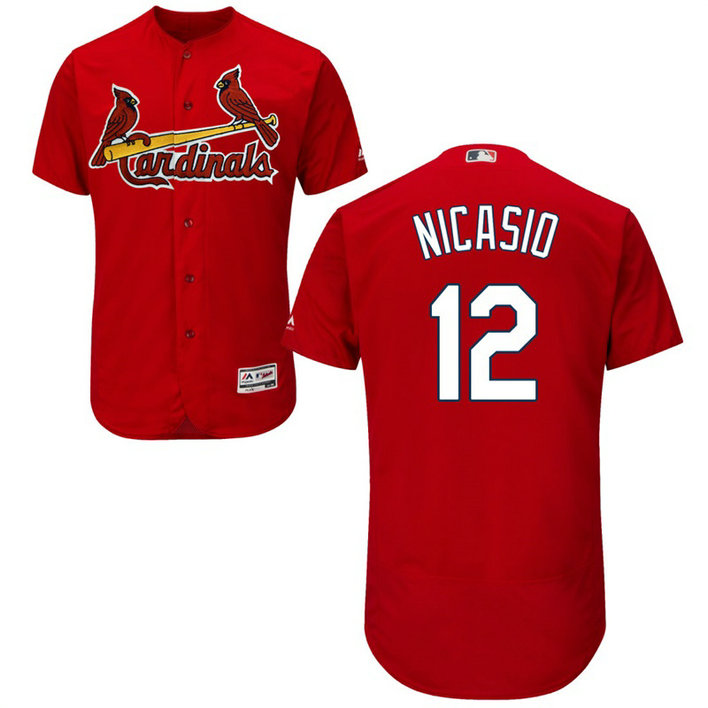 St. Louis Cardinals Juan Nicasio #12 Scarlet Authentic Fashion Flex Base Jersey