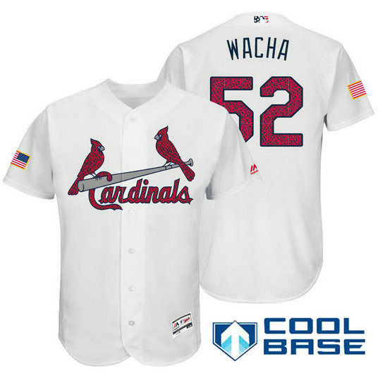 St. Louis Cardinals #52 Michael Wacha White Stars & Stripes 2016 Independence Day Cool Base Jersey St. Louis Cardinals #52 Michael Wacha White Stars & Stripes 2016 Independence Day Cool Base Jersey
