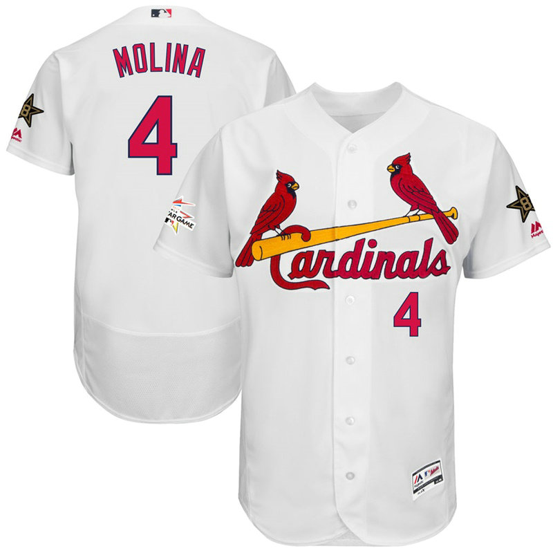 St. Louis Cardinals Yadier Molina #4 White 2017 All-Star Flex Base Jersey St. Louis Cardinals Yadier Molina #4 White 2017 All-Star Flex Base Jersey