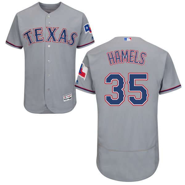 Texas Rangers Cole Hamels #35 Grey Authentic Collection Flexbase Jersey Texas Rangers Cole Hamels #35 Grey Authentic Collection Flexbase Jersey