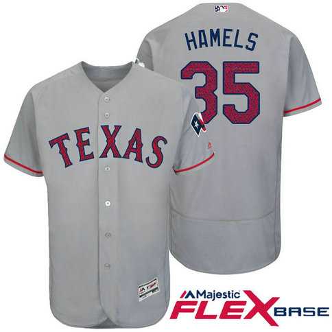 Texas Rangers #35 Cole Hamels Grey Stars & Stripes 2016 Independence Day Flex Base Jersey Texas Rangers #35 Cole Hamels Grey Stars & Stripes 2016 Independence Day Flex Base Jersey