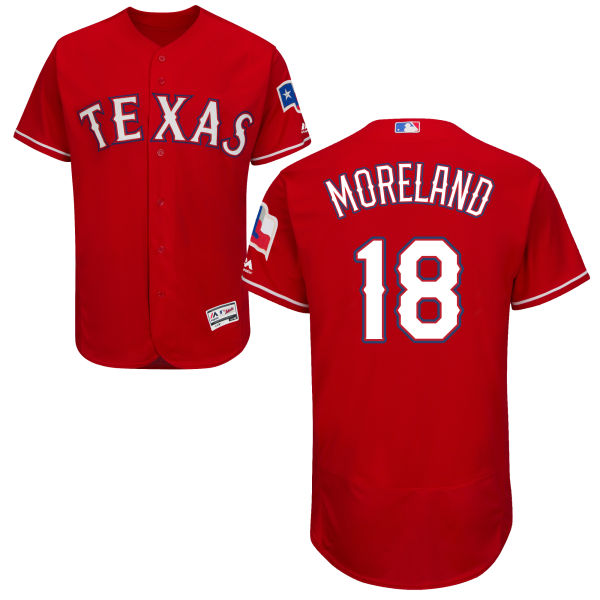 Texas Rangers Mitch Moreland #18 Red Authentic Collection Flexbase Jersey Texas Rangers Mitch Moreland #18 Red Authentic Collection Flexbase Jersey
