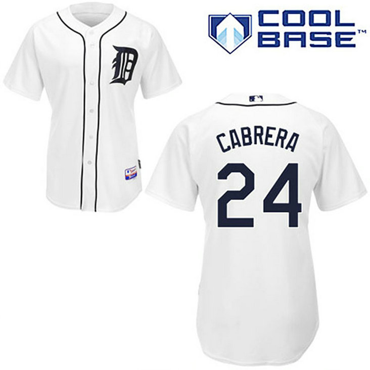 YOUTH Detroit Tigers #24 Miguel CabreraWhite Cool Base Jersey YOUTH Detroit Tigers #24 Miguel CabreraWhite Cool Base Jersey