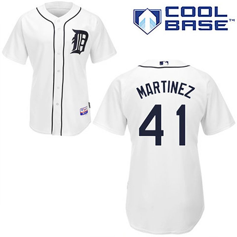 Detroit Tigers #41 Victor Martinez White Home Cool Base Jersey Detroit Tigers #41 Victor Martinez White Home Cool Base Jersey
