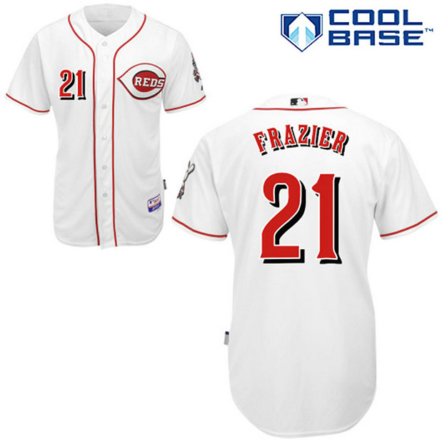 Cincinnati Reds Todd Frazier Authentic White Cool Base Jersey Cincinnati Reds Todd Frazier Authentic White Cool Base Jersey