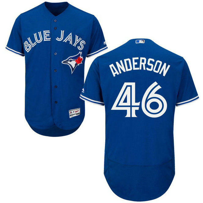 Toronto Blue Jays Brett Anderson #46 Royal Authentic Alternate Flex Base Jersey