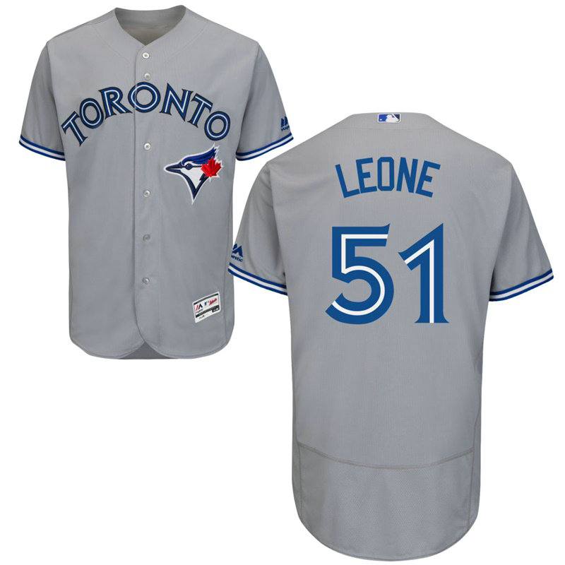 Toronto Blue Jays Dominic Leone #51 Grey Road Flex Base Jersey