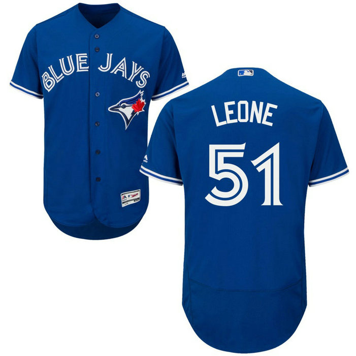 Toronto Blue Jays Dominic Leone #51 Royal Alternate Flex Base Jersey