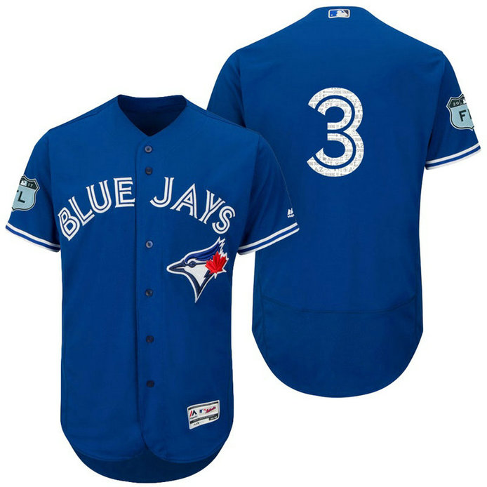 Toronto Blue Jays Ezequiel Carrera #3 Royal 2017 Spring Training Grapefruit League Patch Authentic Collection Flex Base Jersey Toronto Blue Jays Ezequiel Carrera #3 Royal 2017 Spring Training Grapefruit League Patch Authentic Collection Flex Base Jersey