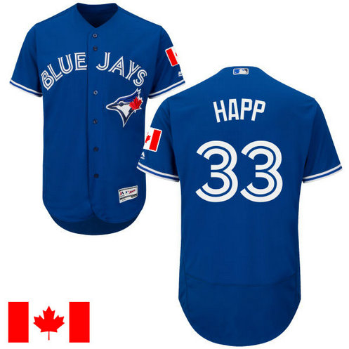 Toronto Blue Jays J.A. Happ #33 Royal 2016 Canada Day Flex Base Jersey Toronto Blue Jays J.A. Happ #33 Royal 2016 Canada Day Flex Base Jersey