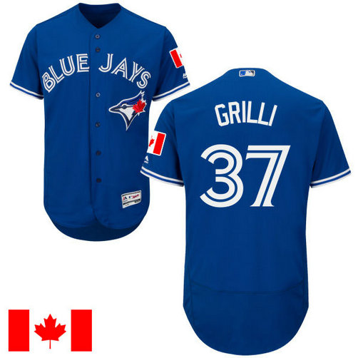 Toronto Blue Jays Jason Grilli #37 Royal 2016 Canada Day Flex Base Jersey Toronto Blue Jays Jason Grilli #37 Royal 2016 Canada Day Flex Base Jersey