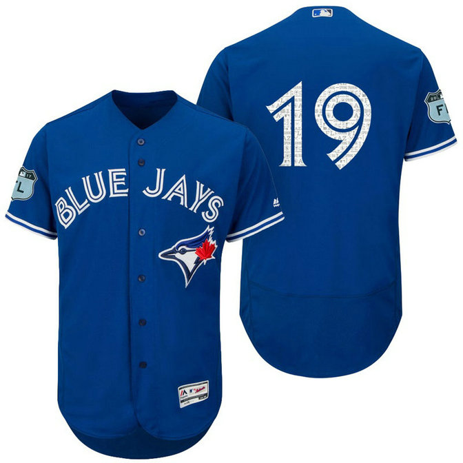 Toronto Blue Jays Jose Bautista #19 Royal 2017 Spring Training Grapefruit League Patch Authentic Collection Flex Base Jersey Toronto Blue Jays Jose Bautista #19 Royal 2017 Spring Training Grapefruit League Patch Authentic Collection Flex Base Jersey