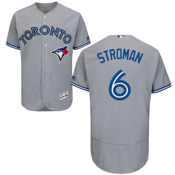 Toronto Blue Jays Marcus Stroman #6 Grey Flexbase Authentic Collection Jersey