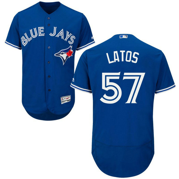 Toronto Blue Jays Mat Latos #57 Royal Alternate Flex Base Jersey Toronto Blue Jays Mat Latos #57 Royal Alternate Flex Base Jersey