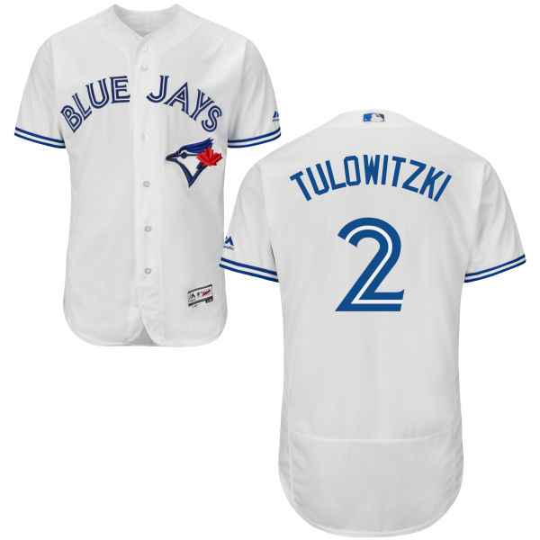 Toronto Blue Jays Troy Tulowitzki #2 White Authentic Collection Flexbase Player Jersey Toronto Blue Jays Troy Tulowitzki #2 White Authentic Collection Flexbase Player Jersey