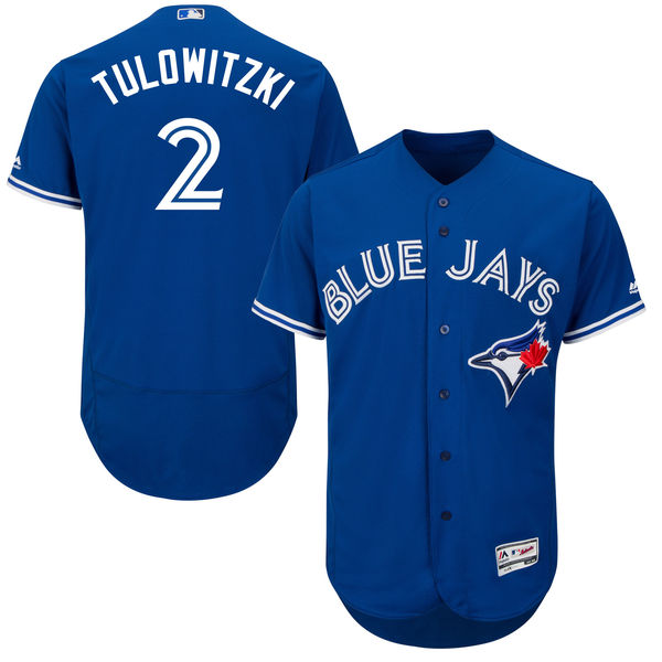 Toronto Blue Jays #2 Troy Tulowitzki Royal Flexbase Authentic Collection Jersey Toronto Blue Jays #2 Troy Tulowitzki Royal Flexbase Authentic Collection Jersey