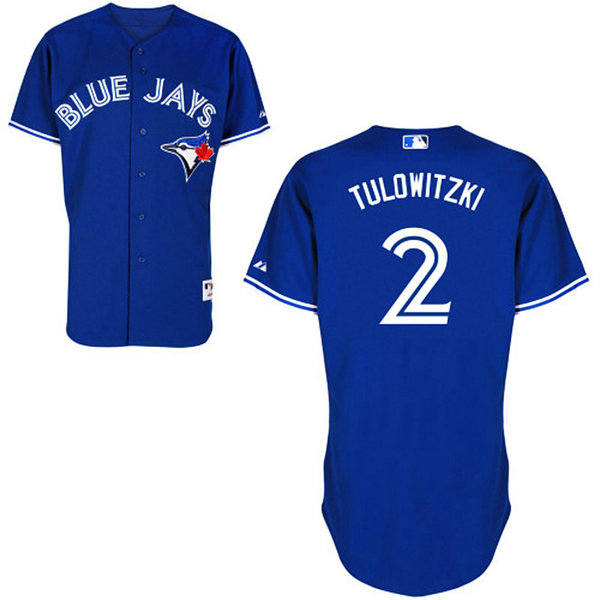 Toronto Blue Jays #2 Troy Tulowitzki Authentic Royal Blue Alternate Jersey Toronto Blue Jays #2 Troy Tulowitzki Authentic Royal Blue Alternate Jersey