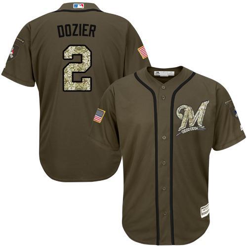 Minnesota Twins #2 Brian Dozier Olive Camo Jersey Minnesota Twins #2 Brian Dozier Olive Camo Jersey