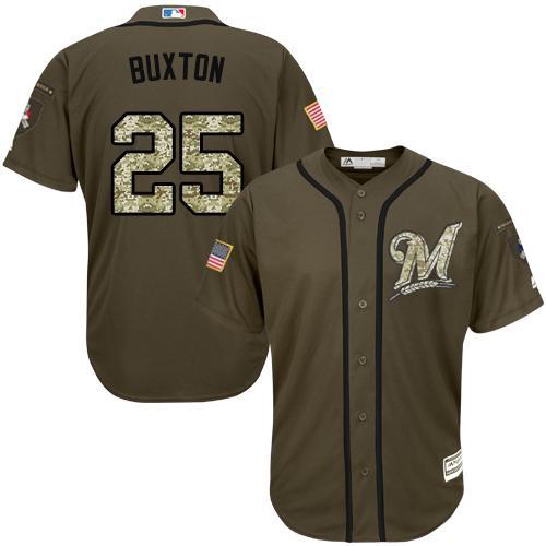 Minnesota Twins #25 Byron Buxton Olive Camo Jersey Minnesota Twins #25 Byron Buxton Olive Camo Jersey
