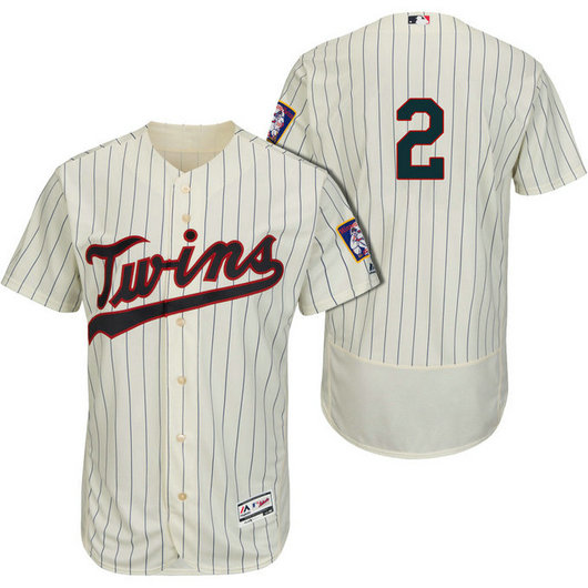 Minnesota Twins Brian Dozier #2 Alternate Cream Authentic Collection Flex Base Jersey Minnesota Twins Brian Dozier #2 Alternate Cream Authentic Collection Flex Base Jersey