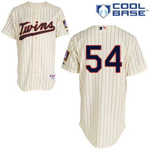 Minnesota Twins #54 Ervin Santana Authentic Cream Alternate Cool Base Jersey