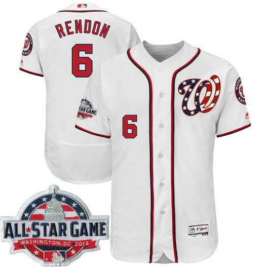 Washington Nationals #6 Anthony Rendon White 2018 All-Star Game Home Alternate Flex Base Player Jersey