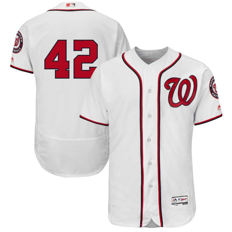 Washington Nationals Jackie Robinson #42 White Commemorative Flex Base Jersey Washington Nationals Jackie Robinson #42 White Commemorative Flex Base Jersey
