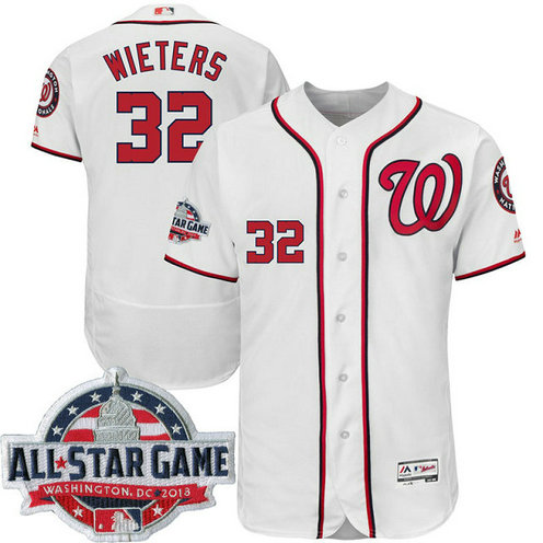 Washington Nationals #32 Matt Wieters White 2018 All-Star Game Home Flex Base Player Jersey