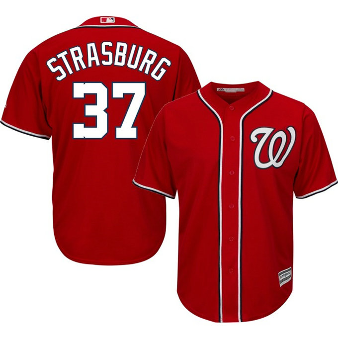 Washington Nationals Stephen Strasburg #37 Red Authentic Cool base Jersey Washington Nationals Stephen Strasburg #37 Red Authentic Cool base Jersey