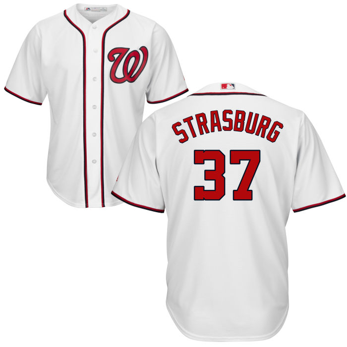 Washington Nationals Stephen Strasburg #37 White Authentic Cool base Jersey Washington Nationals Stephen Strasburg #37 White Authentic Cool base Jersey