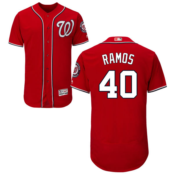 Washington Nationals Wilson Ramos #40 Red Authentic Collection Flexbase Jersey Washington Nationals Wilson Ramos #40 Red Authentic Collection Flexbase Jersey