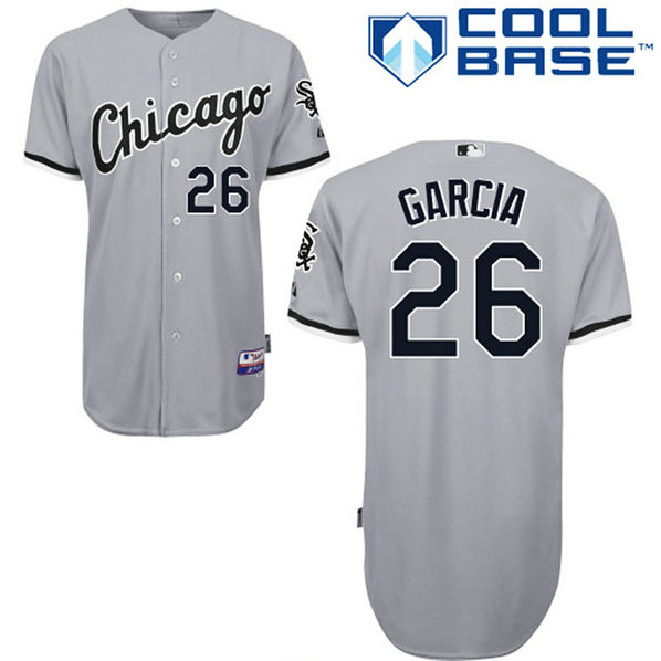Chicago White Sox #26 Avisail Garcia Authentic Grey Away Cool Base Jersey