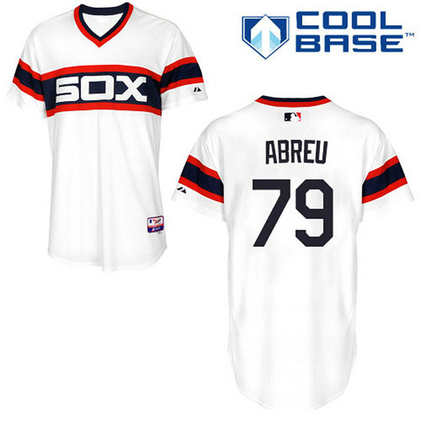 Chicago White Sox #79 Jose Abreu Authentic White Alternate Cool Base Jersey Chicago White Sox #79 Jose Abreu Authentic White Alternate Cool Base Jersey