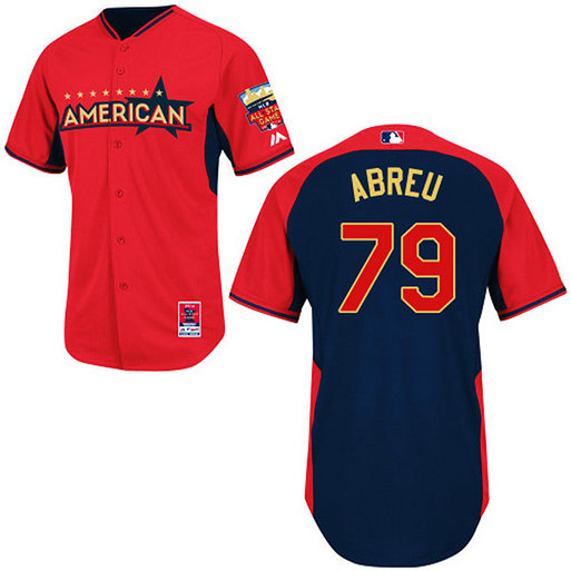 Chicago White Sox #79 Jose Abreu Authentic Red/Navy American League 2014 All Star BP Jersey Chicago White Sox #79 Jose Abreu Authentic Red/Navy American League 2014 All Star BP Jersey