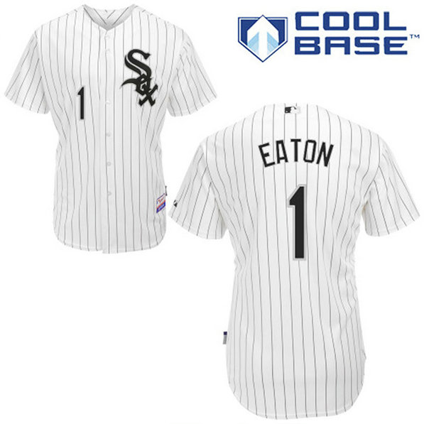 Chicago White Sox #1 Adam Eaton Authentic White Home Cool Base Jersey Chicago White Sox #1 Adam Eaton Authentic White Home Cool Base Jersey